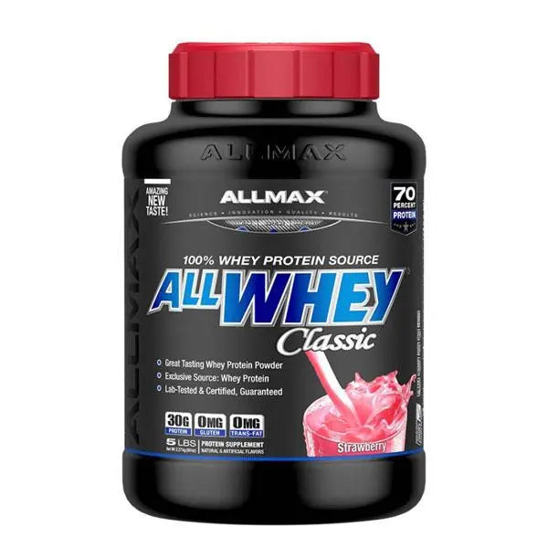 Load image into Gallery viewer, Allmax All Whey, 5 lbs Strawberry