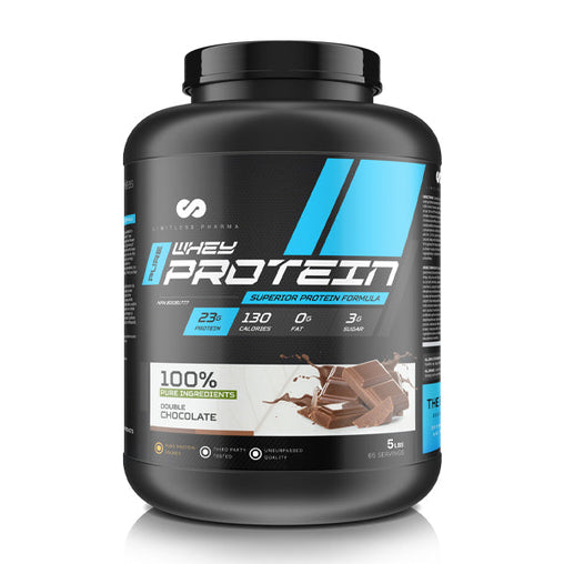 Limitless Pharma Pure Whey Protein 5 lbs - Double Chocolate