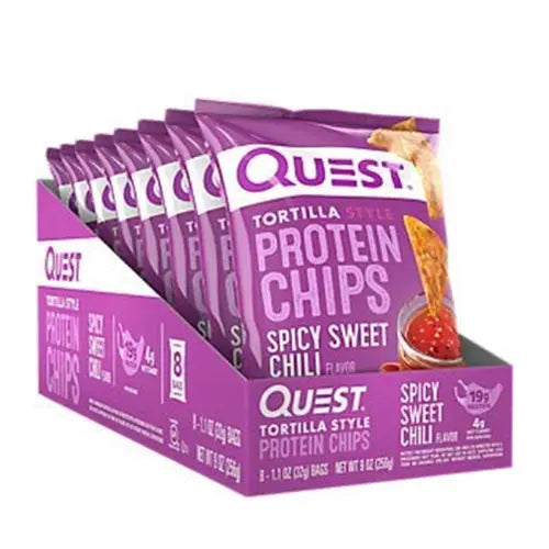 Load image into Gallery viewer, Quest Protein Chips, 8 pack spicy sweet chili box
