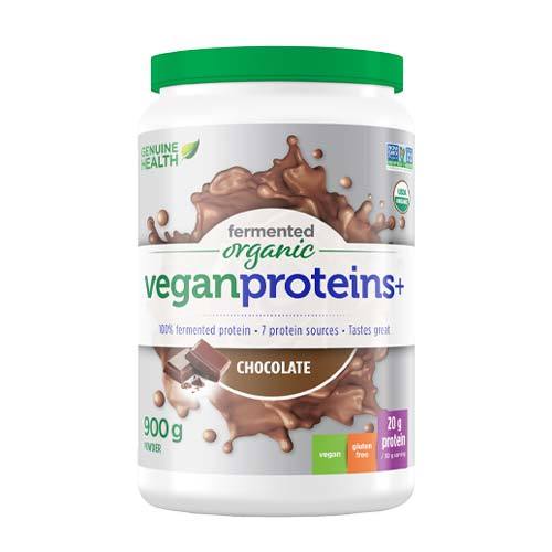 Genuine Health Fermented Organic Vegan Proteins+ Chocolate 900 g