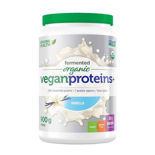 Genuine Health Fermented Organic Vegan Proteins+ Vanilla 900 g