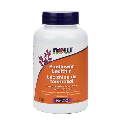 Now Foods Sunflower Lecithin 1200mg 100 Softgels